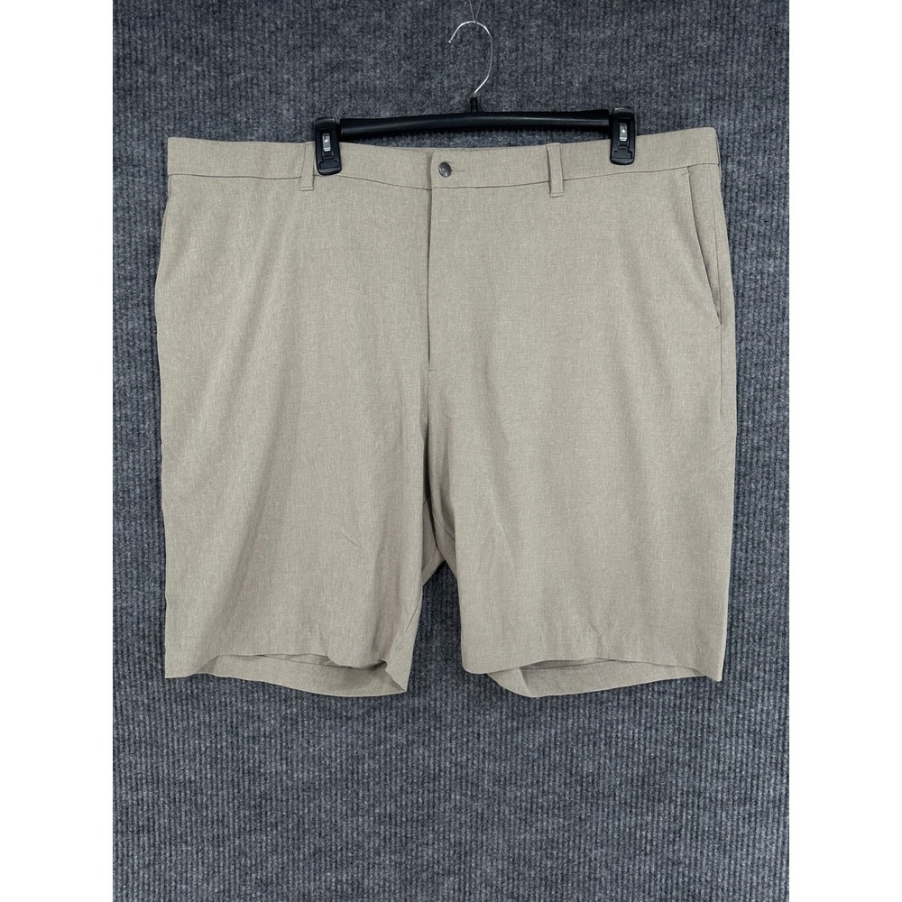 Callaway Golf Shorts Mens 48 Khaki Excellent Opti-Dri Stretch Flat Front